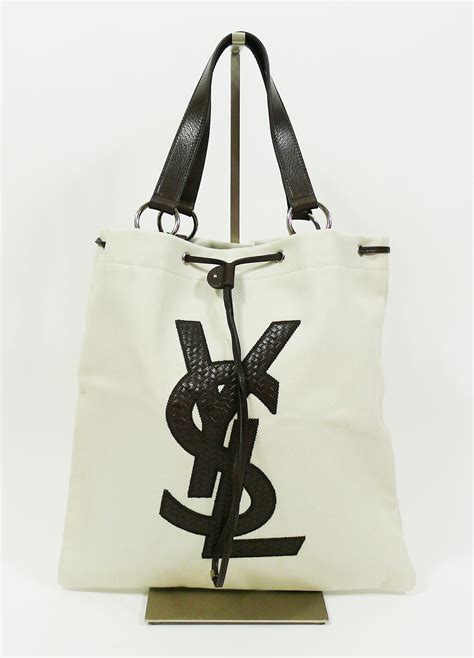 ysl canvas tote brown|YSL free tote bag.